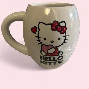Hello Kitty White Mug with Pink and Red Accents